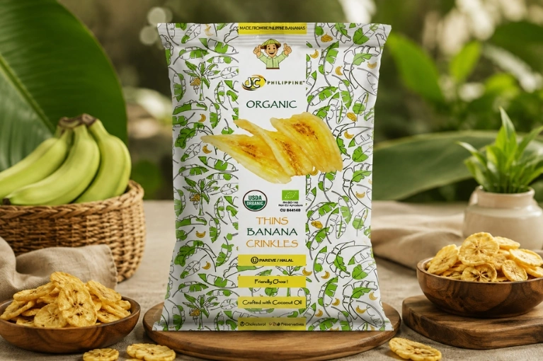 Organic Thins Banana Crinkles