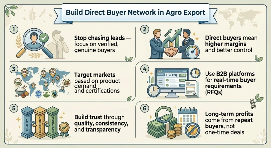 build-direct-buyer-network-in-agro-export