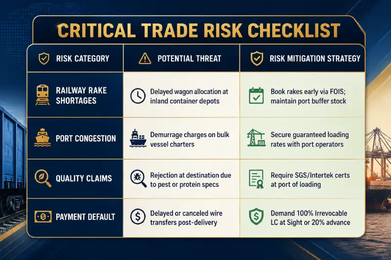 Critcal Trade Risk Checklist
