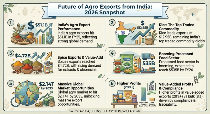 Future of agro exports from india
