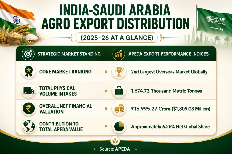 India-Saudi Arabia Agro Export distribution