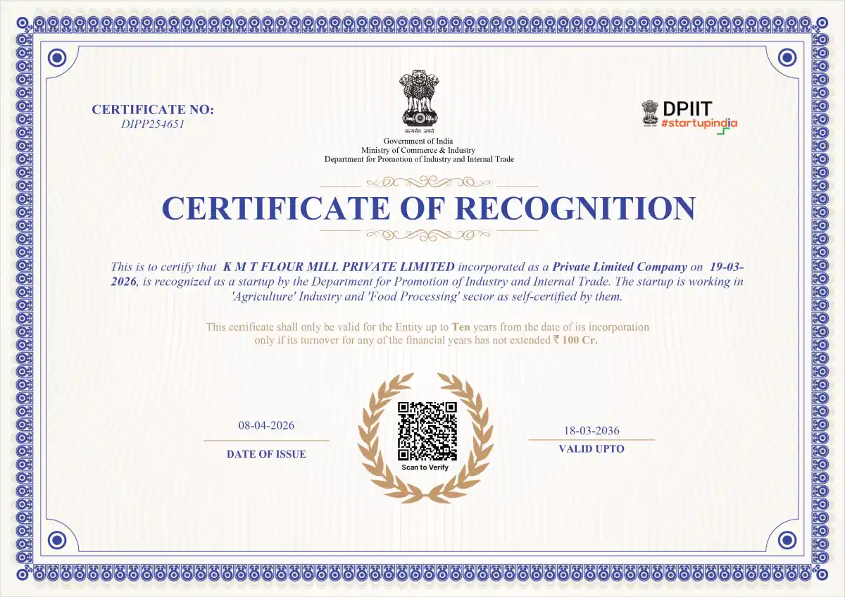 KMT CERTIFICATE OF RECOGNITION