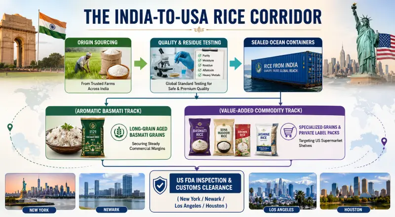 The India To USA Rice Corridor