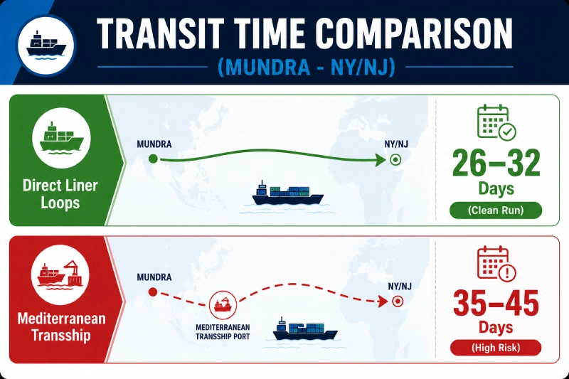 Direct Strings vs. Transshipment Docks