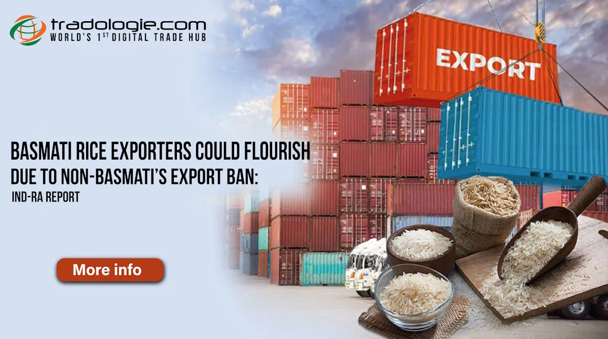 Basmati Rice Exporters Could Flourish Due To Non-Basmati’s Export Ban: Ind-Ra Report Basmati Rice Exporters Could Flourish Due To Non-Basmati’s Export Ban: Ind-Ra Report
