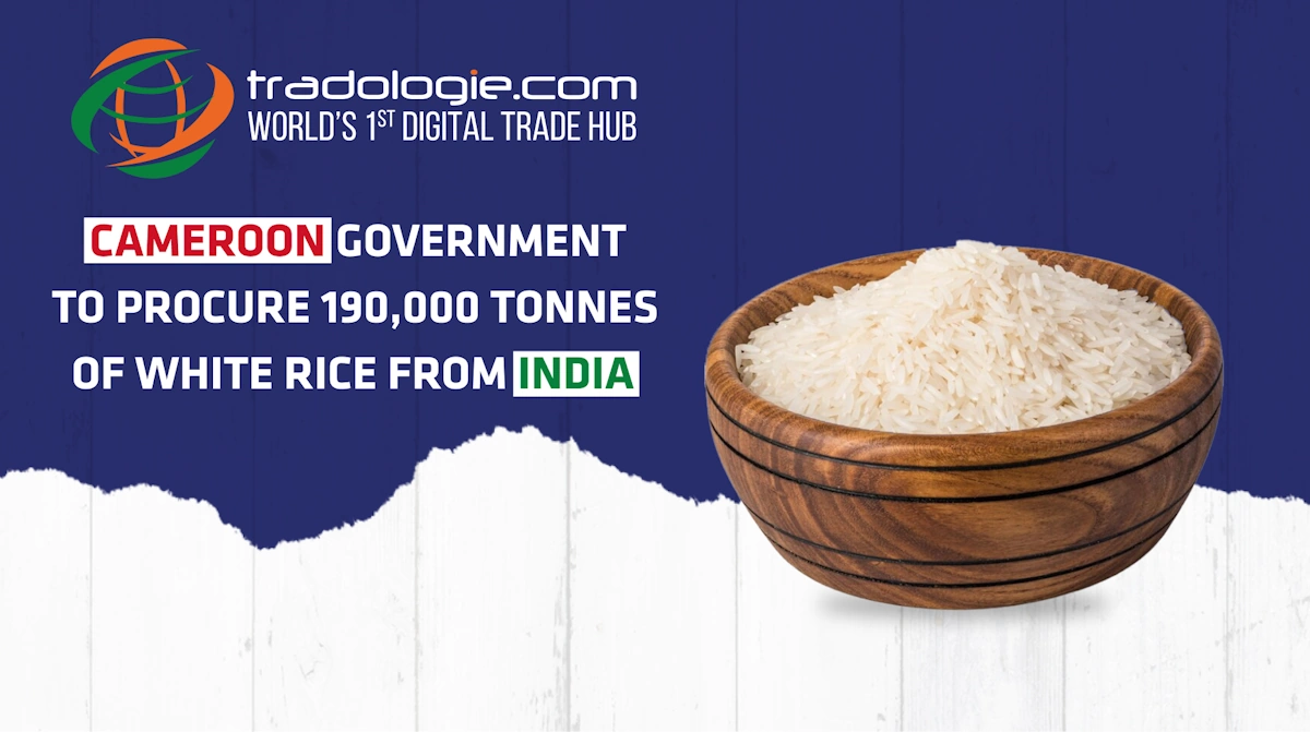 Cameroon Government To Procure 190,000 Tonnes Of White Rice From India