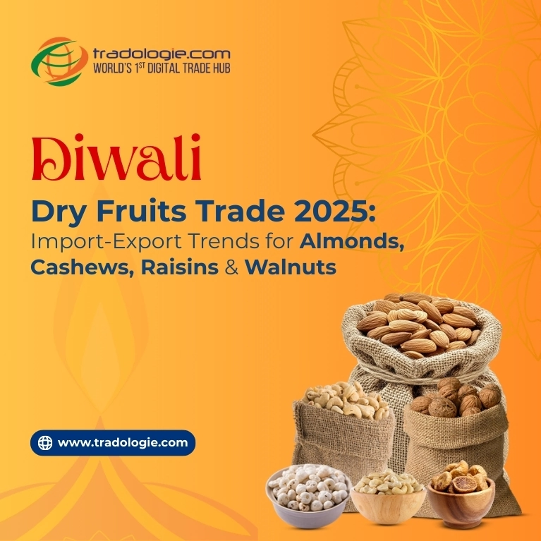 Diwali Dry Fruits Trade 2025: Import-Export Trends for Almonds, Cashews, Raisins & Walnuts