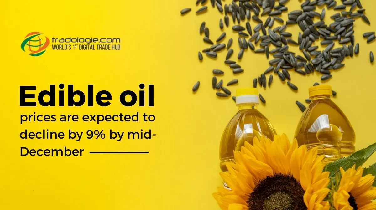 Edible Oil Prices are Expected to Decline by 9% by Mid-December
