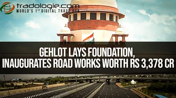 Gehlot Lays Foundation, Inaugurates Road Works Worth Rs 3,378 Cr