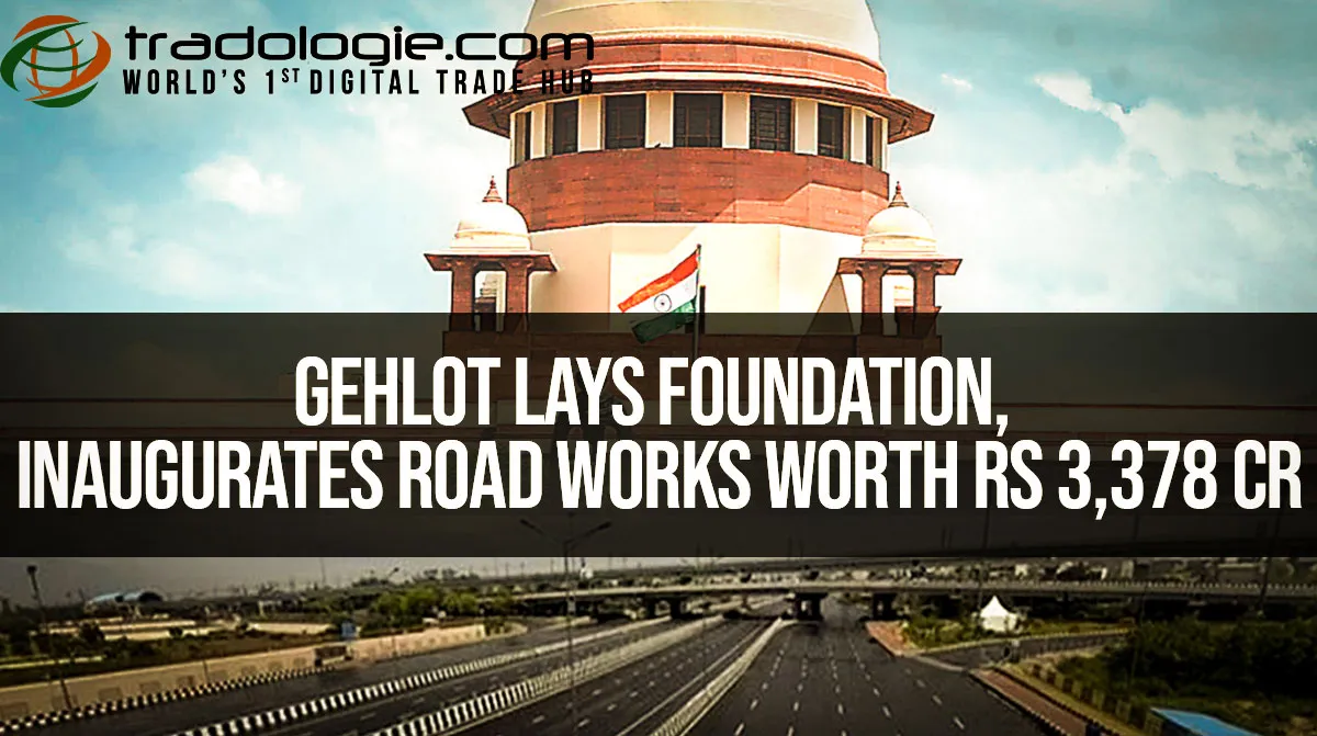 Gehlot Lays Foundation, Inaugurates Road Works Worth Rs 3,378 Cr Gehlot Lays Foundation, Inaugurates Road Works Worth Rs 3,378 Cr