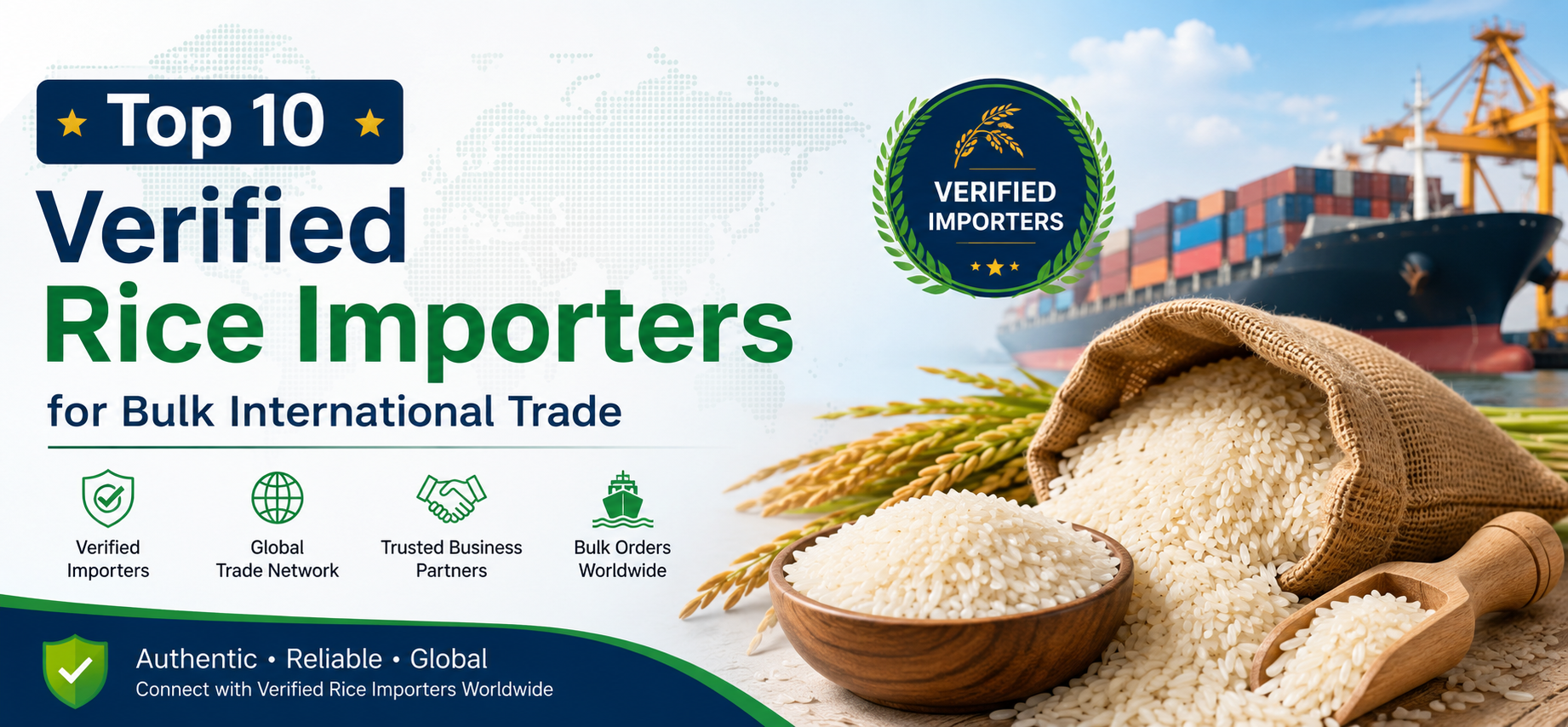 Top 10 Verified Rice Importers for Bulk International Trade