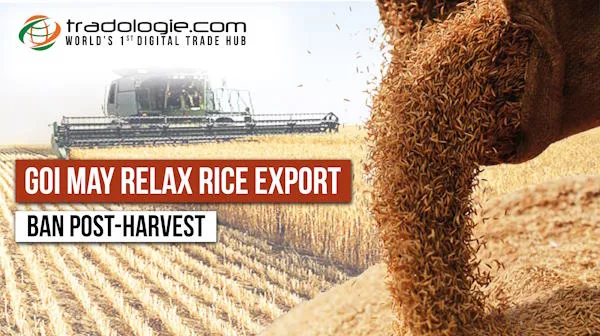 GOI May Relax Rice Export Ban Post-Harvest