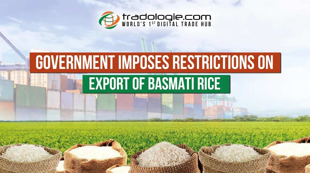 Government Imposes Restrictions On Export Of Basmati Rice