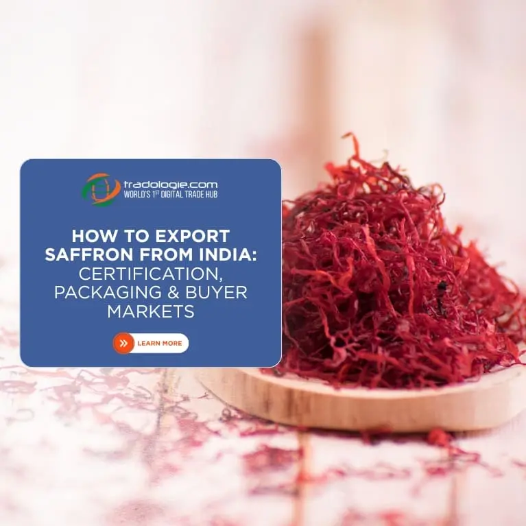 How to Export Saffron from India