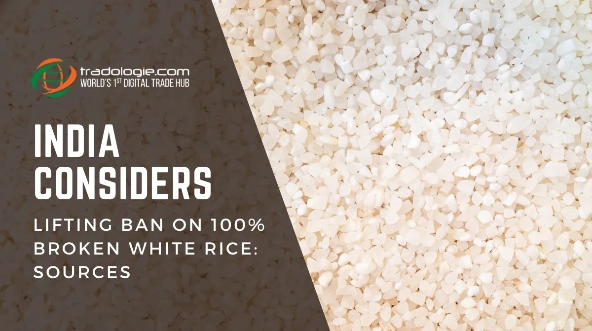 India Considers Lifting Ban on 100% Broken White Rice: Sources