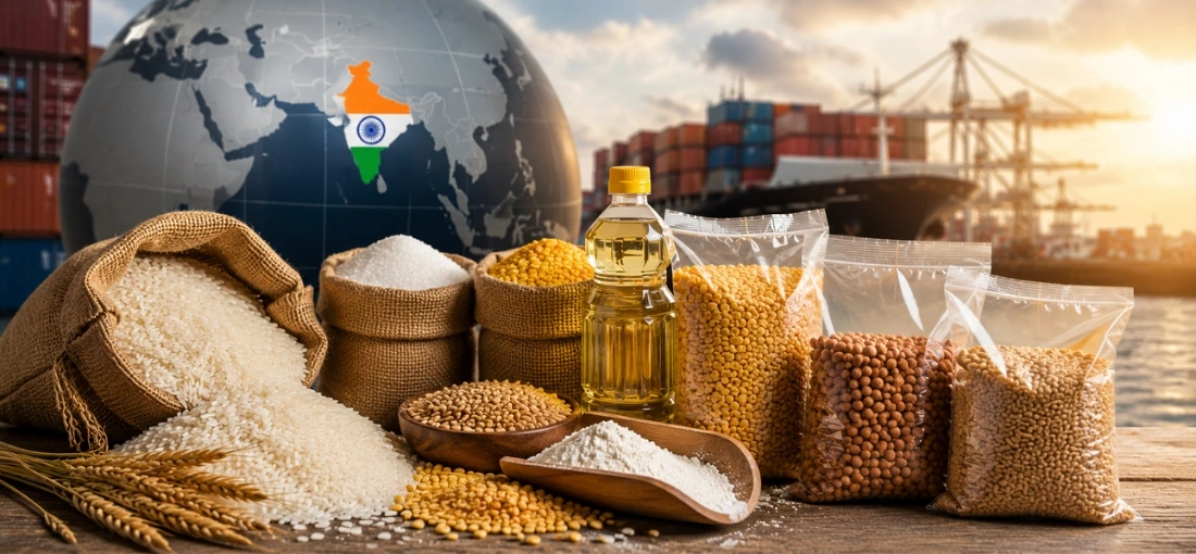 India Delivers Just 3.7% of Promised Export-Restricted Food Commodities to Committed Countries Over Two Years