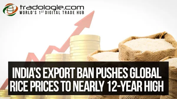 India’s Export Ban Pushes Global Rice Prices To Nearly 12-Year High