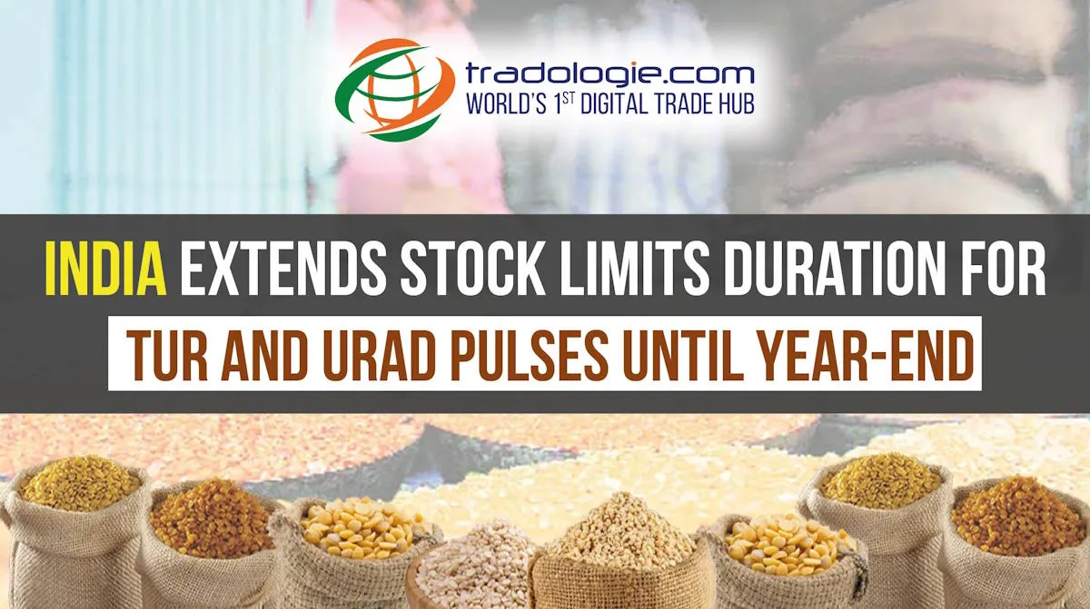 India Extends Stock Limits Duration for Tur and Urad Pulses Until Year-End India Extends Stock Limits Duration for Tur and Urad Pulses Until Year-End