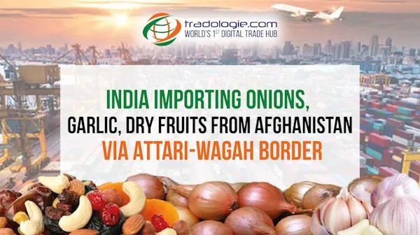 India Importing Onions, Garlic, Dry Fruits From Afghanistan Via Attari-Wagah Border