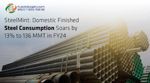 SteelMint: Domestic Finished Steel Consumption Soars By 13% To 136 MMT In FY24