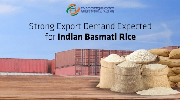 Strong Export Demand Expected for Indian Basmati Rice