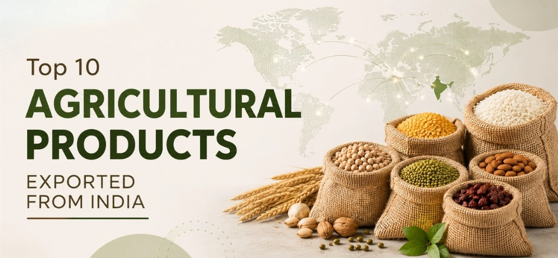 Top 10 Agricultural Products Exported from India