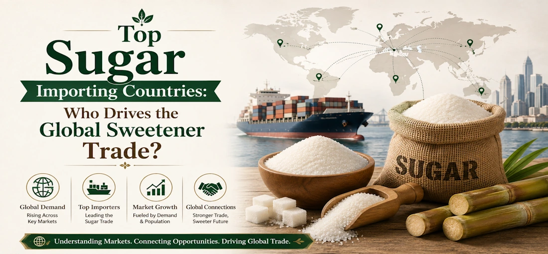 Top Sugar Importing Countries-Who Drives the Global Sweetener Trade