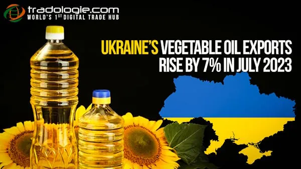 Ukraine’s Vegetable Oil Exports Rise By 7% In July 2023