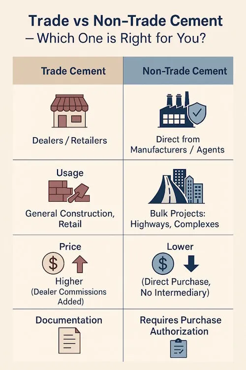 Trade-vs-non-trade-cement